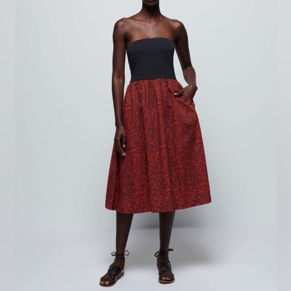 NWT Nation LTD Gabbriette Dress Strapless Abstract Swirl Sz M - Picture 14 of 16